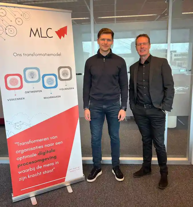 Young Consultant oprichter Reno Kochanowski samen met MLC partner Robin Zwijnenberg